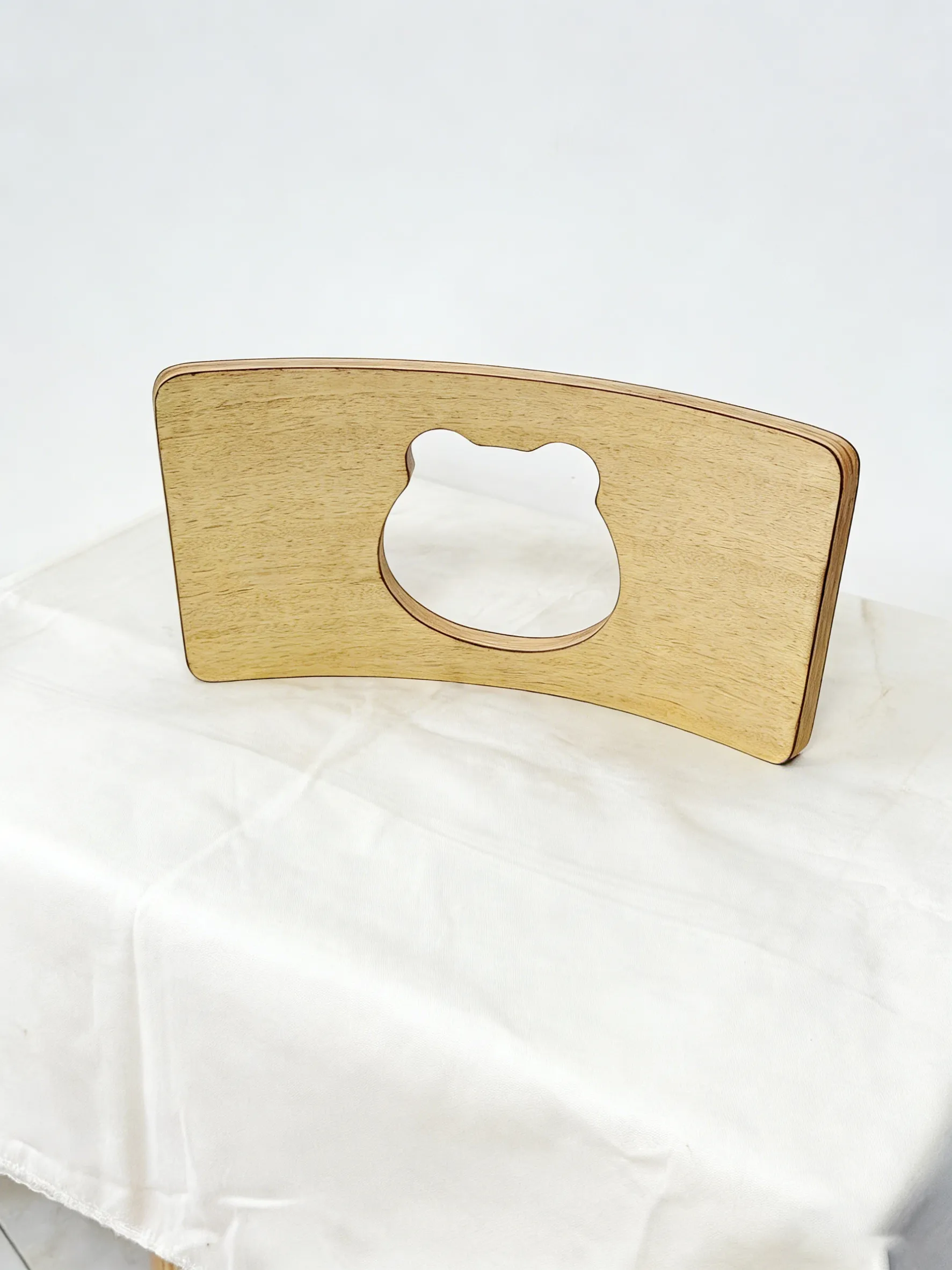 Charming Wooden Bear-Themed Accessory